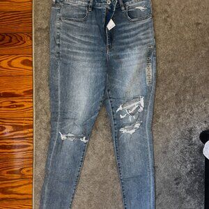 NWT American Eagle Next Level Stretch Super Hi Rise Jegging in Tinted Medium